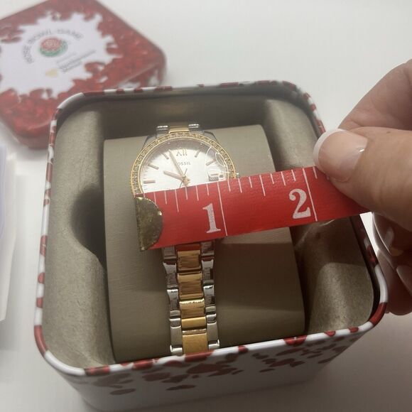 NEW Fossil Mini 3-Hand Date 2-Tone Stainless Steel Watch w/ Box - Picture 6 of 9